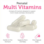Zahler Total One Vitaminas prenatales - 120 cápsulas