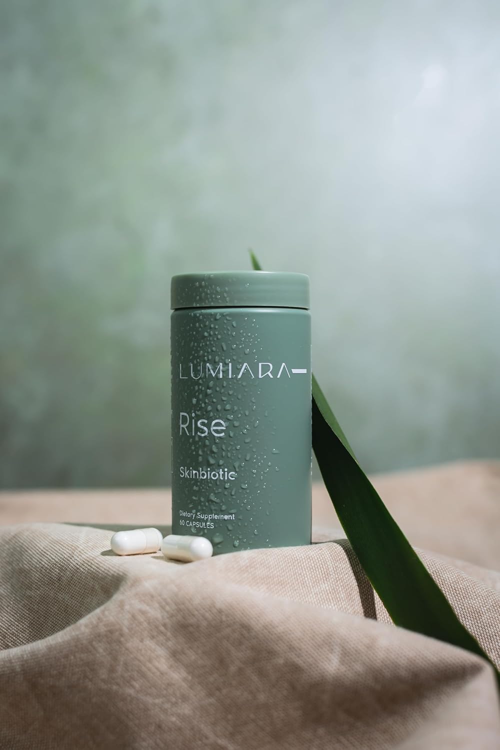 Lumiara Rise Skinbiotic - Suplemento para la piel y el intestino, potenciador de colágeno natural, 60 cápsulas