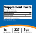 Nutricost Polen de Abeja en Polvo (227 g) - Sin Sabor, Sin Gluten, No GMO, Suplemento Alimenticio Vegetariano