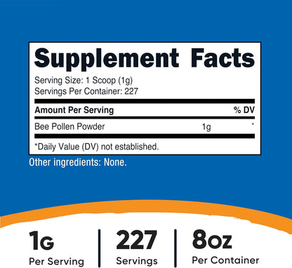 Nutricost Polen de Abeja en Polvo (227 g) - – Ayuda a proteger las células frente al daño oxidativo. – Image 2