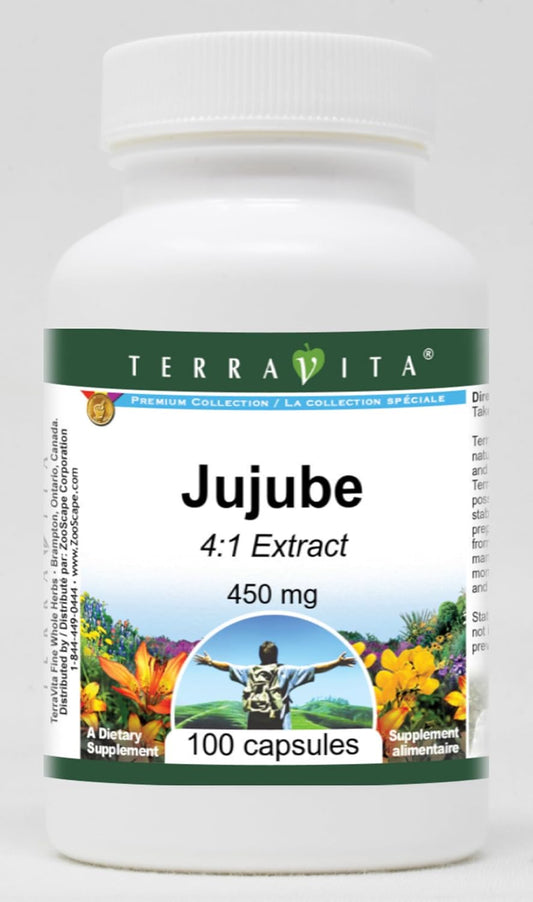 Jujube 4:1-450 mg (100 Cápsulas) - 3 Pack