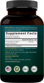 NatureBell TMG 1500mg, 240 Cápsulas - Betaina Anhidra Trimetilglicina