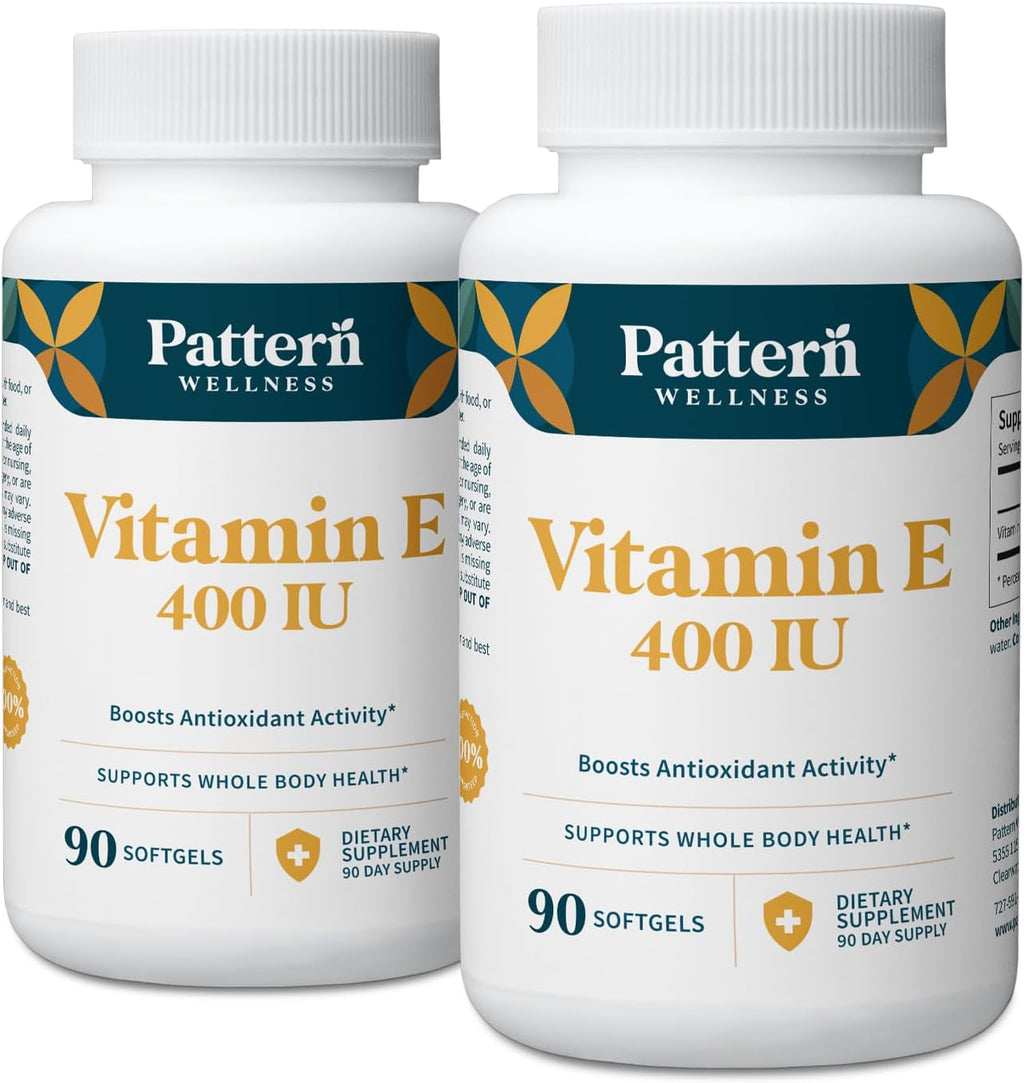 Pattern Wellness Vitamina E 400 UI – 90 Cápsulas Blandas
