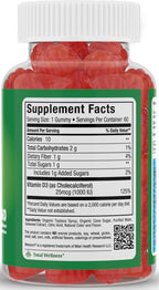 Maxi Health Vitamina D3 Gomitas 1000 UI - 60 Unidades