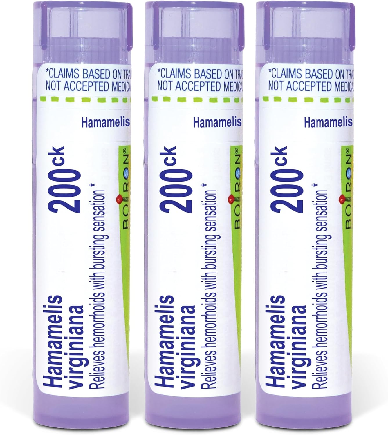 Boiron Hamamelis Virginiana 200ck Medicamento Homeopático para Hemorroides - Pack de 3 (240 glóbulos)