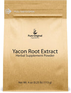 PURE ORIGINAL INGREDIENTS Extracto de Raíz de Yacón (113 g) Siempre Puro, Sin Rellenos ni Aditivos, Suplemento Herbal en Polvo