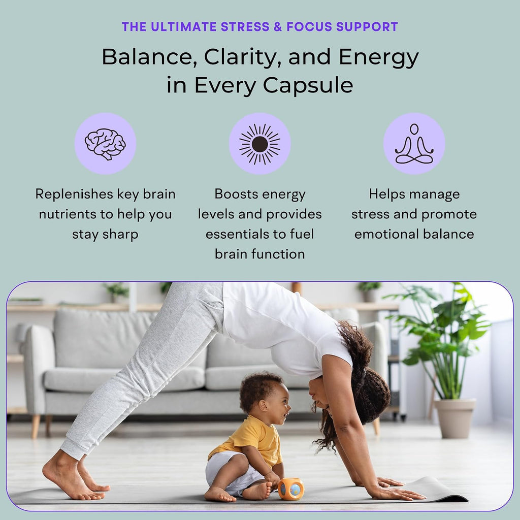 VitaminIQ Mommy Brain Postnatal - 60 Cápsulas - Salud Cognitiva, Estado de Ánimo y Energía