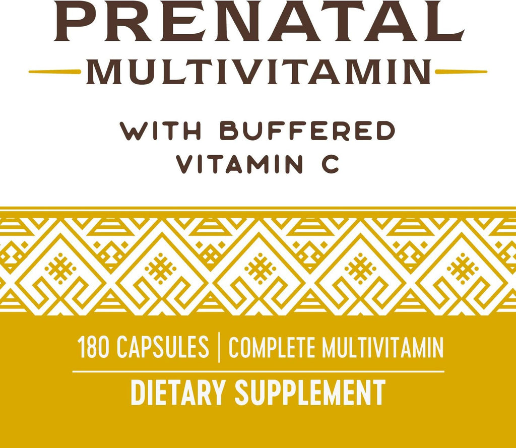Nature's Way Multivitamínico Prenatal con Folato, Vitamina C y Vitaminas del Grupo B, 180 Cápsulas
