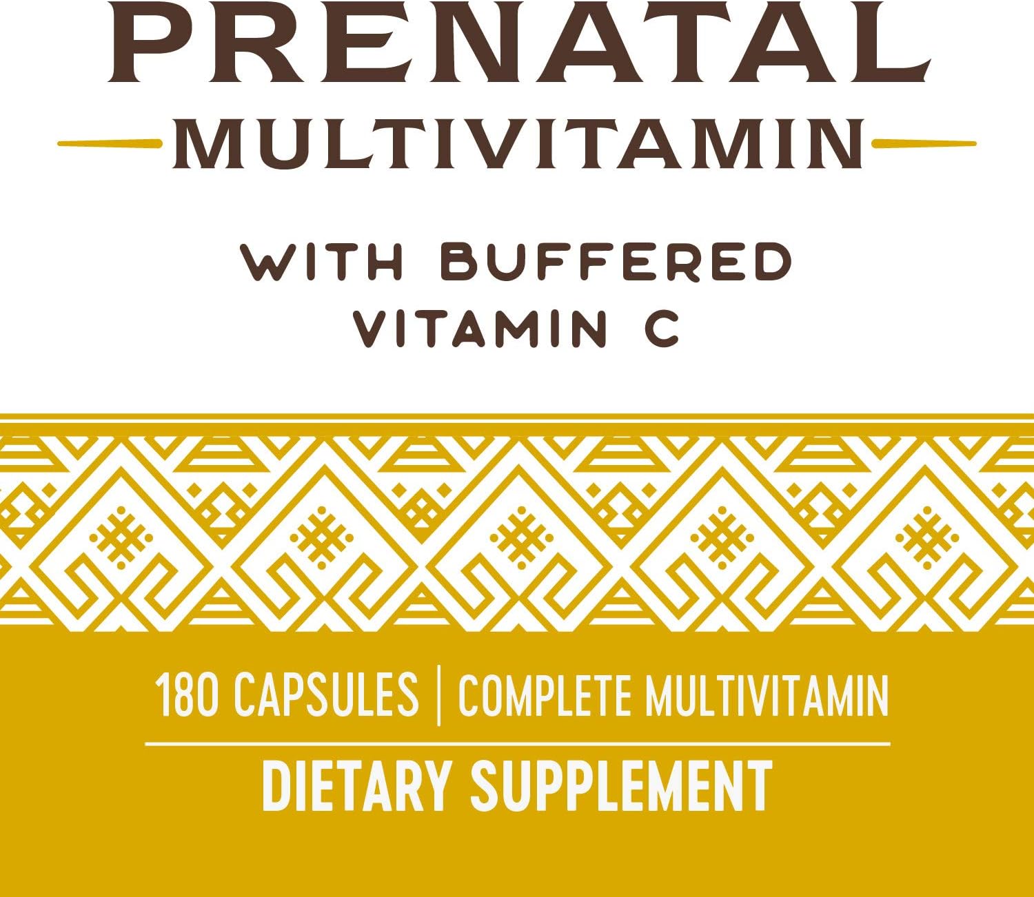 Nature's Way Multivitamínico Prenatal con Folato, Vitamina C y Vitaminas del Grupo B, 180 Cápsulas