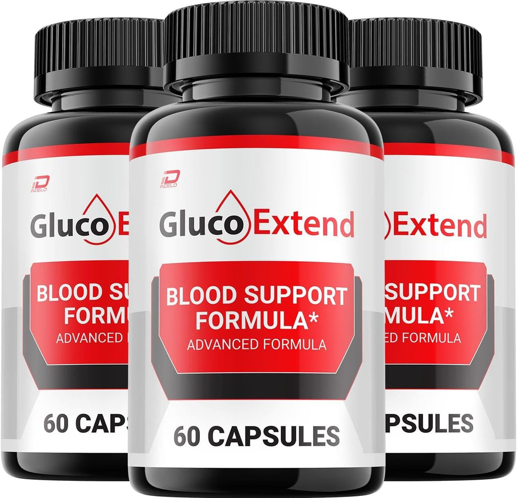 Gluco Extend Cápsulas - Suplemento Avanzado con Fórmula Natural (3 Envases - 180 Cápsulas)