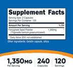 Nutricost Fenugreek Seed 1350mg, 240 Capsules - Gluten-Free, Non-GMO