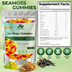 BIO VITALICA Gominolas de Sea Moss con Bladderwrack y Burdock Root - Vegano, Keto, Sin Gluten - 50 Gomitas (Pack de 3)