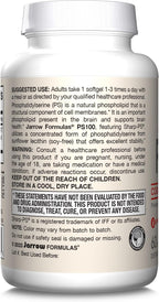 Jarrow Formulas PS100 Fosfatidilserina 100 mg - Pack de 12 botes de 60 cápsulas blandas