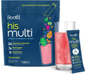 Root'd Multivitamin Powder for Men - 24 Vitaminas & Minerales con 3X Electrolitos, 9 Superalimentos Orgánicos, Probióticos y Enzimas | 30 Sobres de Mezcla