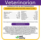Puppy MultiVitamins - Multivitamínico para Cachorros para Apoyar la Salud Óptima y el Bienestar General - Suplemento para Perros con Hierro, Magnesio, Zinc, Vitamina A, Vitaminas B - Sabor a Hígado, 60 Comprimidos Masticables