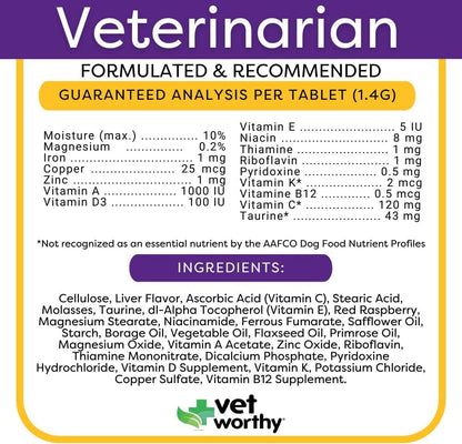 Puppy MultiVitamins - Multivitamínico para – Vitamina A : necesaria para la visión, el crecimiento óseo y la – Image 3