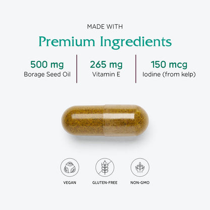 Vitanica Breast Cycle Blend - Suplemento de – Aceite de borraja (ácido gamma-linolénico, GLA): Este ácido graso – Image 4