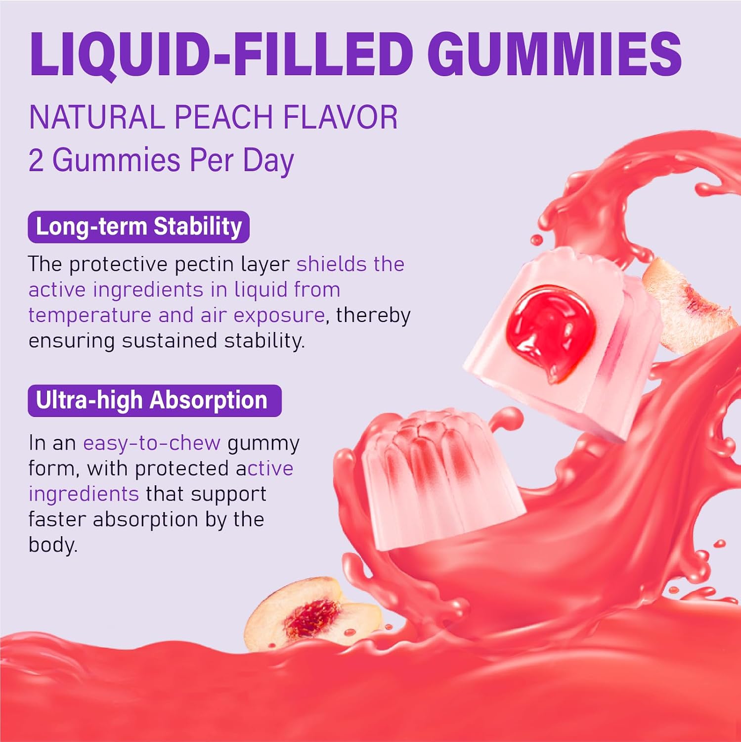 Multivitamínico Gummy para Mujeres 50+ - Vitaminas A, C, D3, E, K2, Complejo B, Calcio, Magnesio