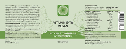 Fórmula Vegana Única con los 8 Tocoferoles y – Función inmunitaria: La vitamina E contribuye al funcionamiento – Image 2