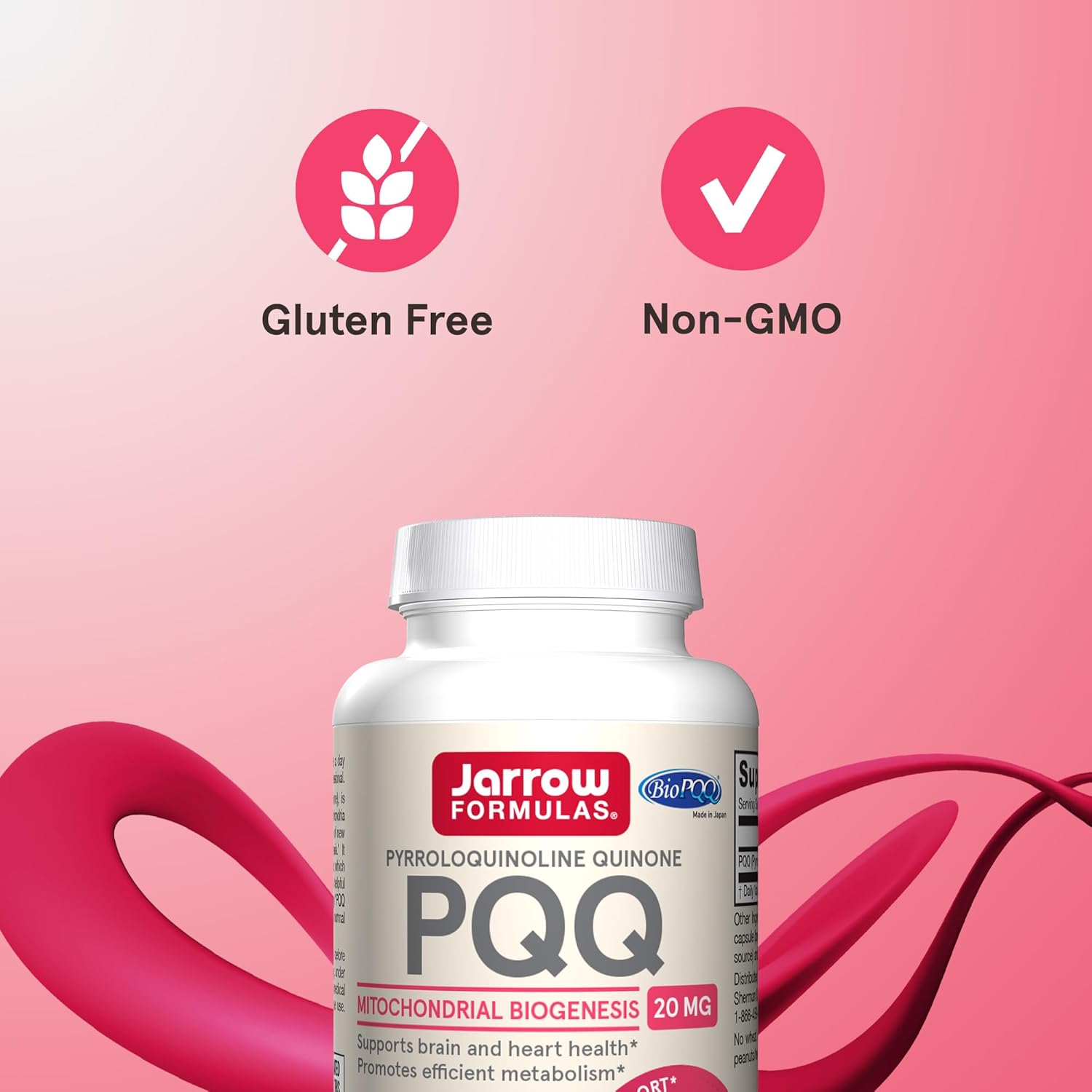 Jarrow Formulas PQQ 20 mg – Dietary Supplement, 30 Vegetable Capsules