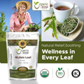 Organic Way Polvo de Hoja de Gordolobo (Verbascum thapsus) - Cosecha Silvestre Europea | Certificado Orgánico y Kosher | Vegano, No GMO y Sin Gluten | USDA Certificado | Origen Albania (56g)