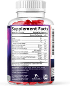 Vitamin B Complex Gummies - Gomitas de Complejo B Extra Fuerte con Vitamina C, Apoyo Inmunológico para Hombres y Mujeres - Suplemento de Energía y Apoyo Cerebral con Ácido Fólico, Niacina, B6, B12 - 120 Gomitas