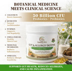 30 Billion CFU PROBIOTICS- One a Day Gut & Allergy Defense for Dogs with PREBIOTICS, QUERCETIN, Colostrum, Turmeric, Mushrooms - Itchy Skin, Allergy & Digestive Support - 90 Chews - Made in USA