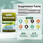 Best Naturals Niacinamida (Vitamina B3) Polvo Puro 1 Libra