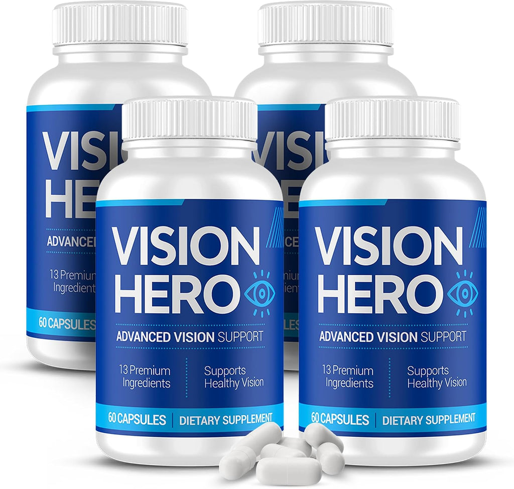 Vision Hero Advanced Vision Support - Suplemento Ocular, 60 Cápsulas (Pack de 2)