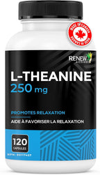 Renew Actives L-Teanina 250 mg – 120 Cápsulas para Relajación y Enfoque