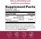 Bariatric Advantage SpeedyMelts B12 1000 mcg – Comprimidos de disolución rápida con ácido fólico, sabor menta, 90 unidades