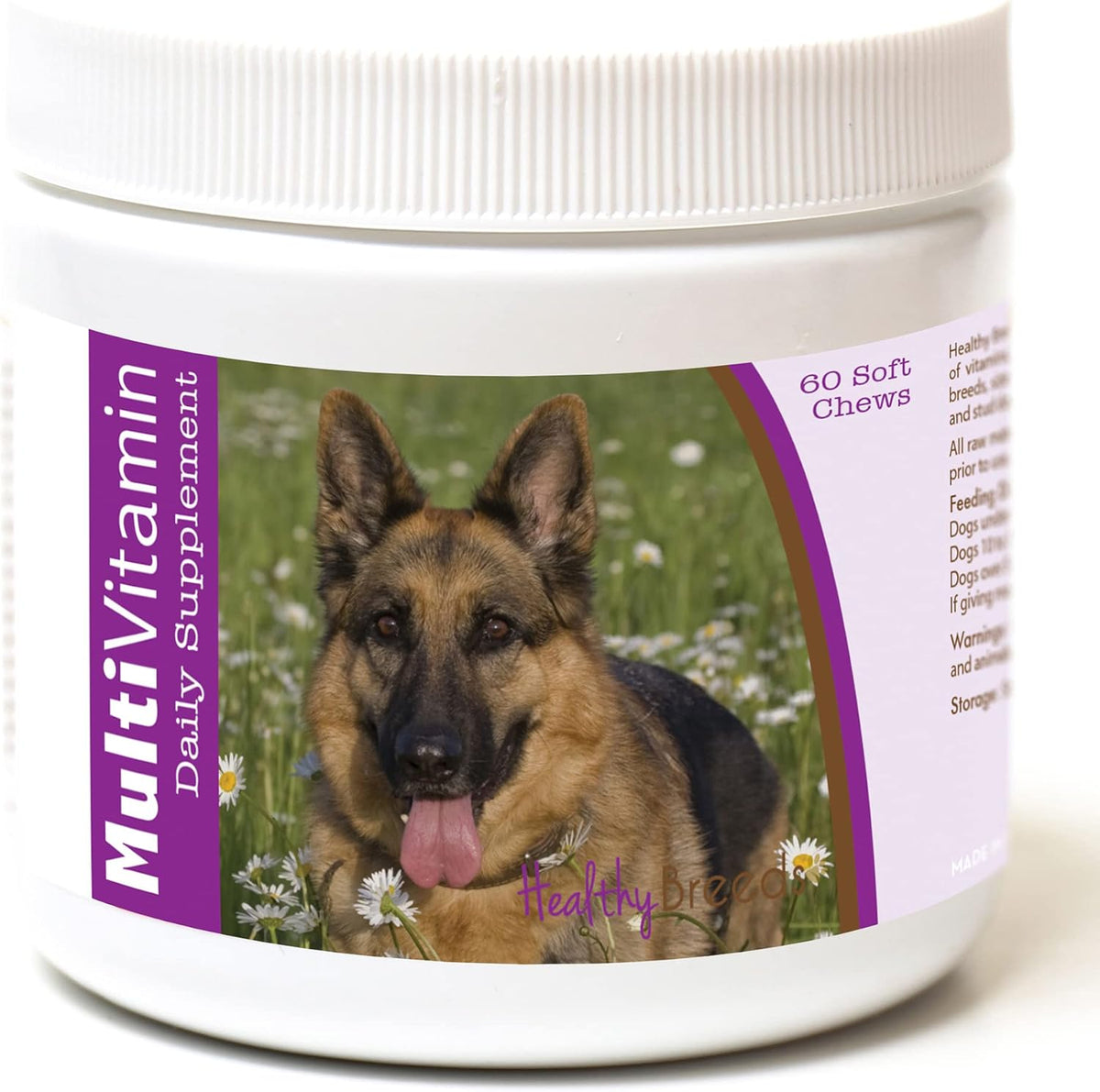 Healthy Breeds German Shepherd Multi-Vitamin Soft Chews 60 Count – Image 1