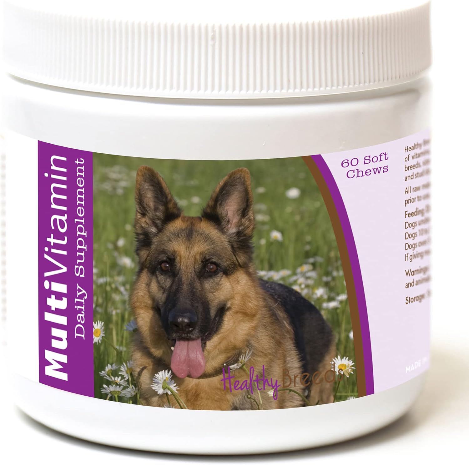 Healthy Breeds Pastor Alemán Masticables Suaves Multivitamínicos 60 Unidades