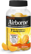 Airborne Immune Support Gummies, Orange Flavor, 42 Count