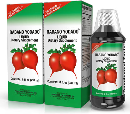 Rábano Yodado de El Salvador, 8 oz, Complemento Alimenticio, Paquete de 2 – Image 1