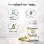 Dr. Clark Vitamin B1 Tiamina 400mg, 100 Cápsulas de Gelatina
