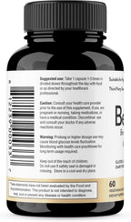 Sandhu's Berberina HCL 500mg por cápsula - 60 Cápsulas - Extracto de Berberis Aristata al 97% - Sin OGM, Vegetariano, Sin Gluten