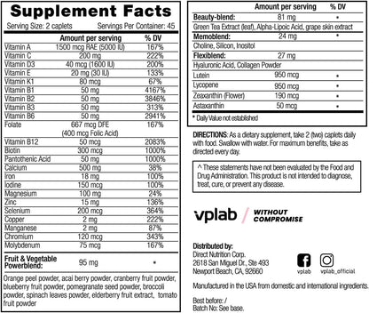 VPLab Ultra Women's Multivitamin Formula - – Apoyo al sistema inmunitario: La vitamina C, la vitamina D y el zinc – Image 2