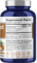 NusaPure Raíz de Yacón 500 mg, 200 Cápsulas Vegetales (No GMO, Vegano)