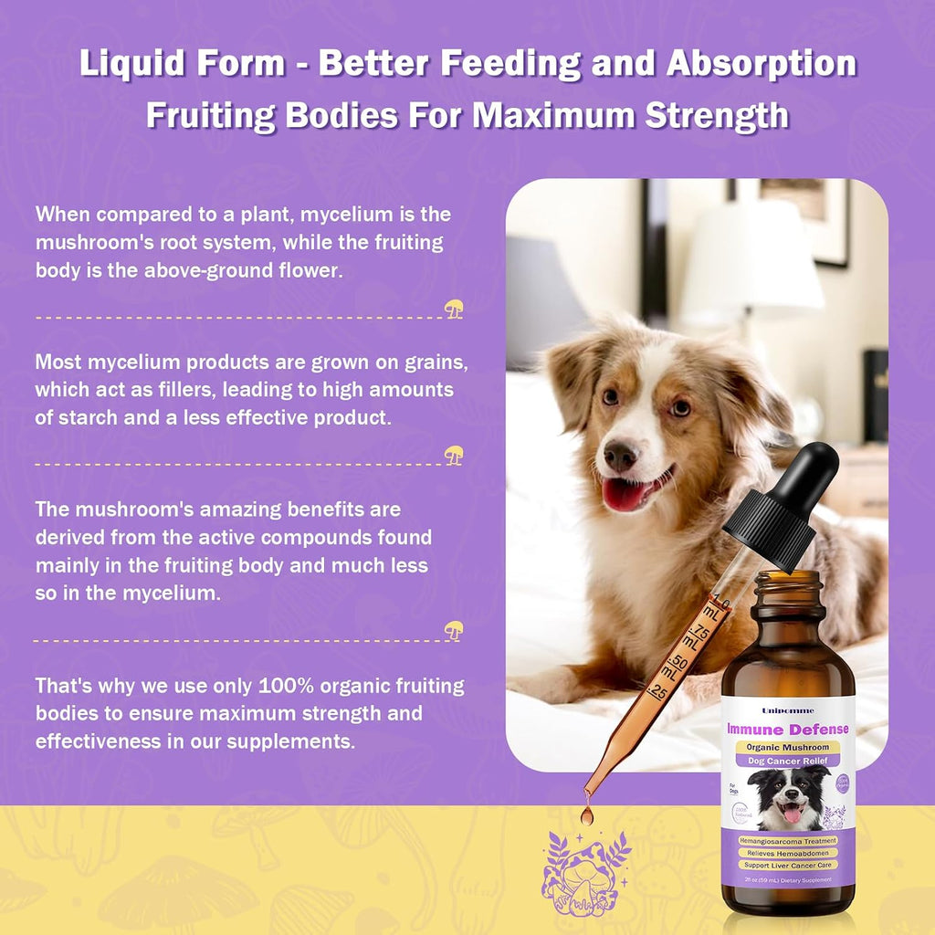 Pet Critical Guard - Suplemento Herbal para Perros contra el Cáncer, 59 ml