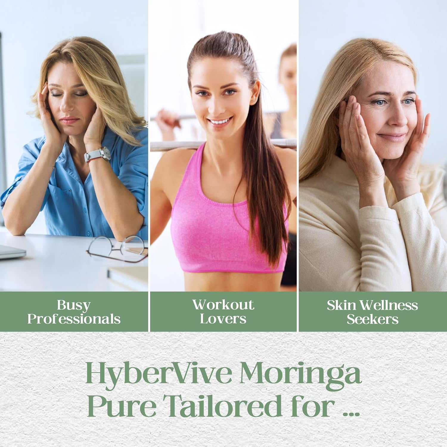 HyberVive Moringa Pura Cápsulas 800mg - 60 Cápsulas Veganas