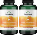 Swanson E-400 Tocoferoles Mixtos - 400 UI - 250 Cápsulas Blandas (Paquete de 2)