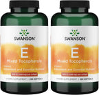 Swanson E-400 Tocoferoles Mixtos - 400 UI - 250 Cápsulas Blandas (Paquete de 2)