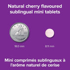 Webber Naturals Vitamina B12 (metilcobalamina) sublingual, 120 comprimidos, sabor natural a cereza