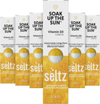 Seltz Vitamin D3 Drink Tablets - 5000 IU, Comprimidos Efervescentes, Sabor Mango Naranja, Sin Azúcar Añadido, 120 Comprimidos