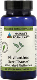 Nature's Formulary Phyllanthus - 60 Cápsulas Vegetarianas