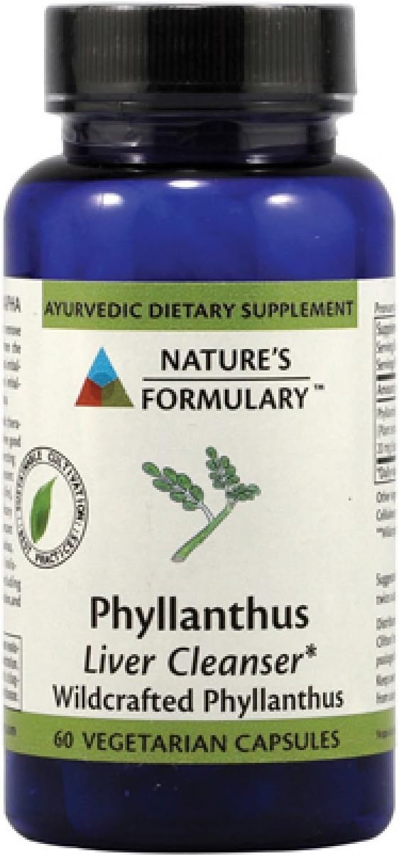 Nature's Formulary Phyllanthus - 60 Cápsulas Vegetarianas