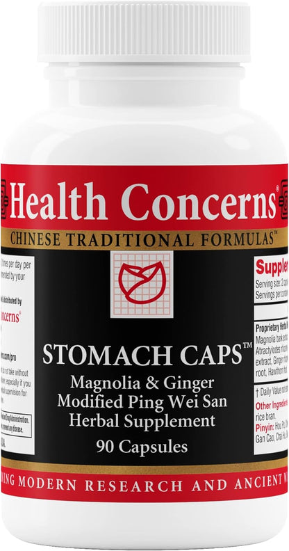 Health Concerns Stomach Caps – Apoyo – Contribuye a la digestión normal: el jengibre (Zingiber officinale) – Image 1