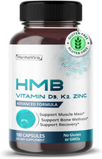 HarmoVira Liposomal HMB con Vitamina D3, K2 y Zinc – Fórmula Avanzada – 180 Cápsulas