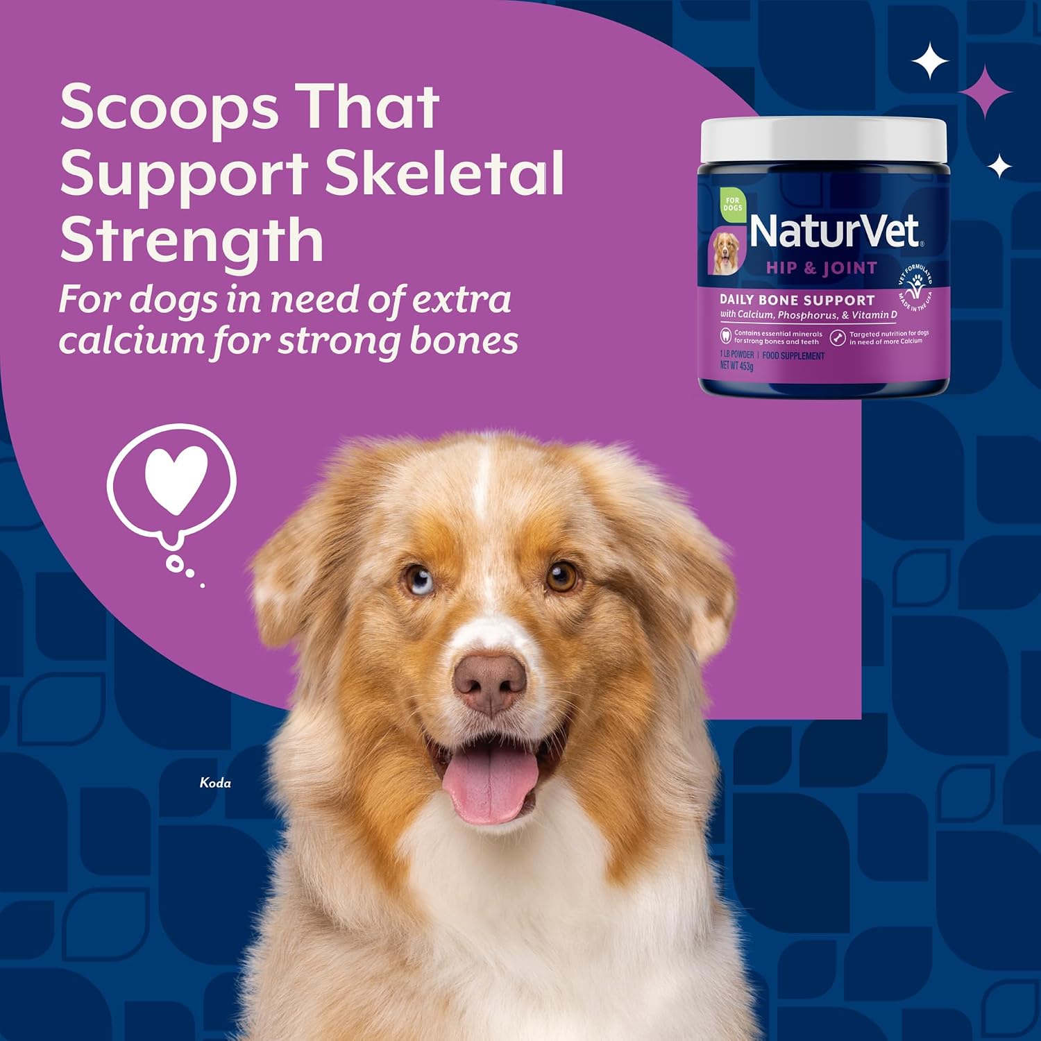 NaturVet Calcio y Fósforo para Perros - Apoya Huesos Fuertes y Saludables - 454 g (16 oz)